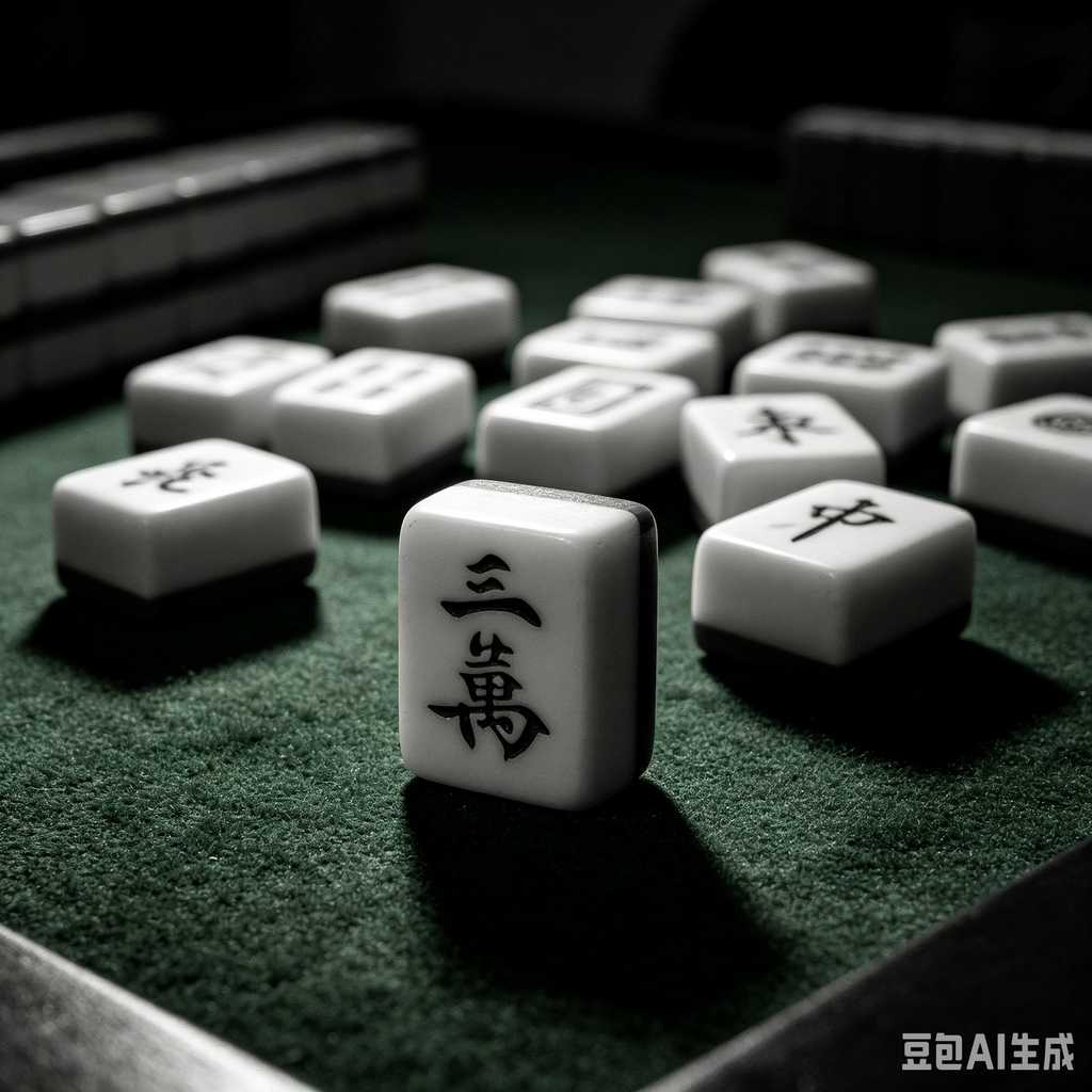 gradient green mahjong set