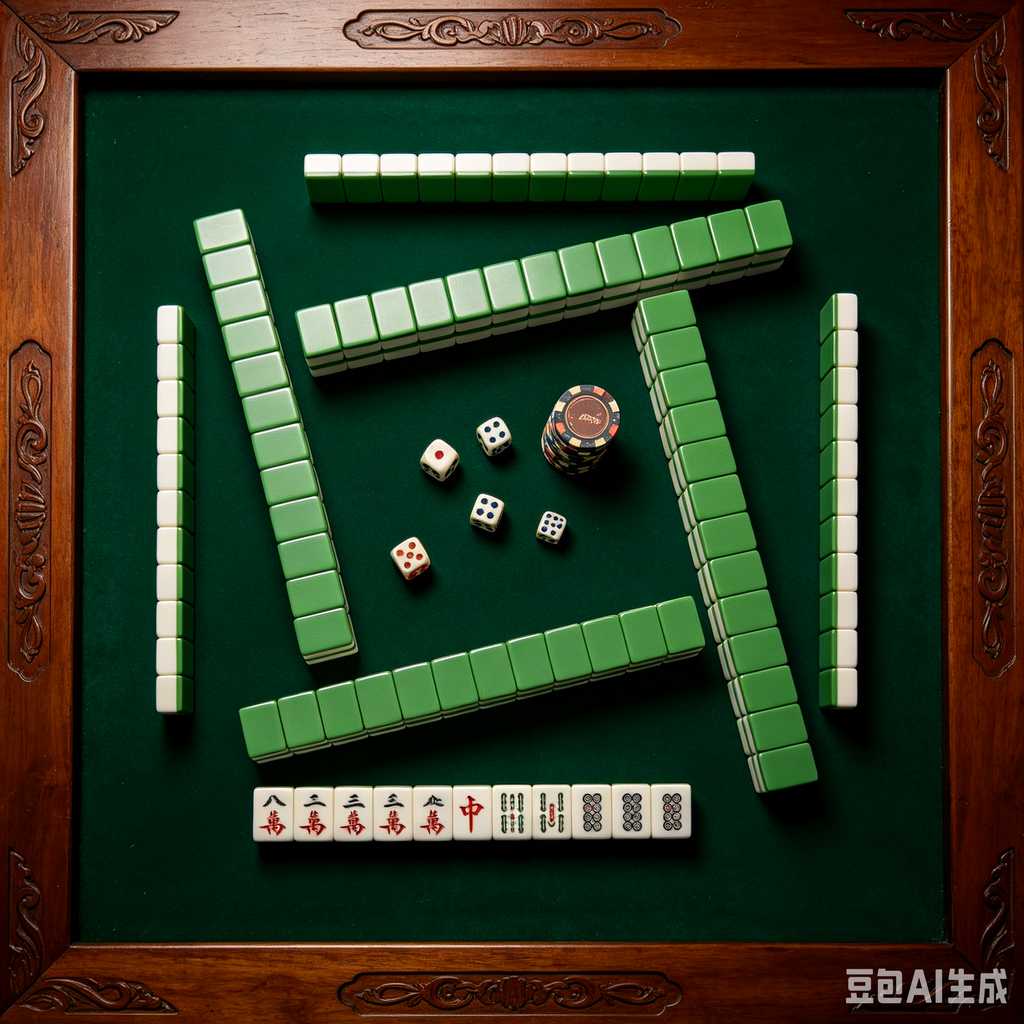 minimal text mahjong set